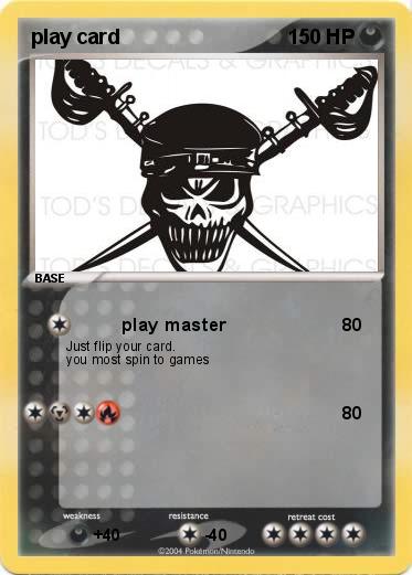 Pokemon play card