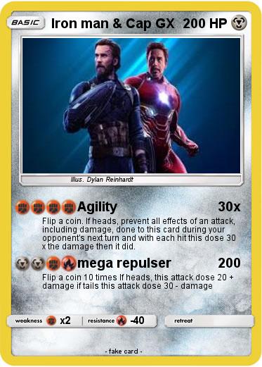 Pokemon Iron man & Cap GX