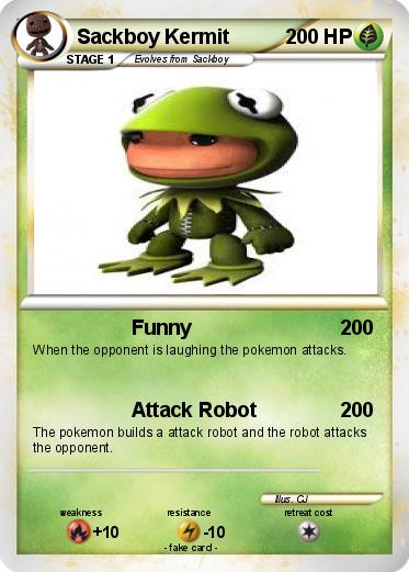 Pokemon Sackboy Kermit