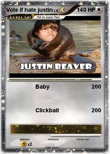 Pokemon Vote if hate justin