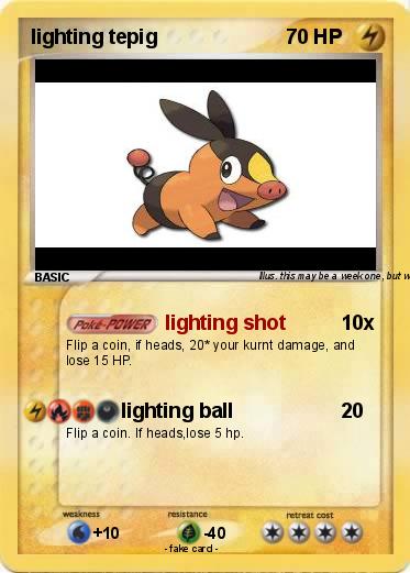 Pokemon lighting tepig