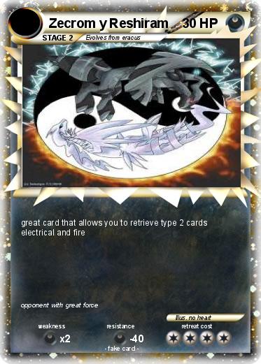 Pokemon Zecrom y Reshiram