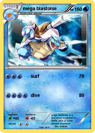 Pokemon mega blastoise