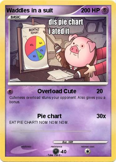 Pokemon Waddles in a suit