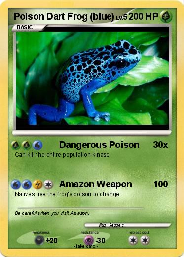 Pokemon Poison Dart Frog (blue)