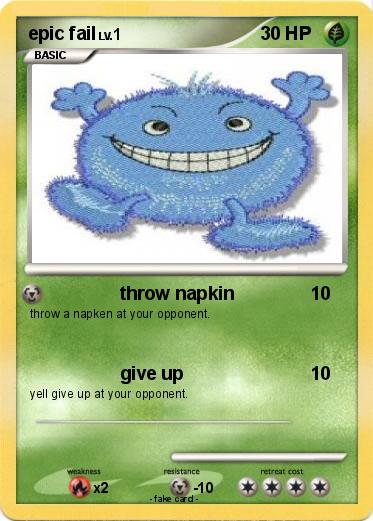 Pokemon epic fail