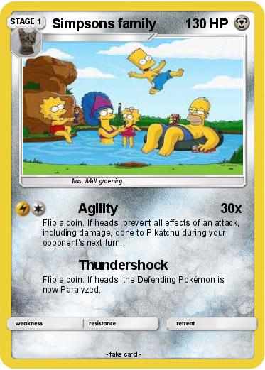 Pokemon Simpsons family