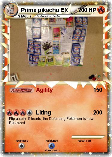 Pokemon Prime pikachu EX