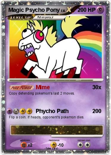 Pokemon Magic Psycho Pony