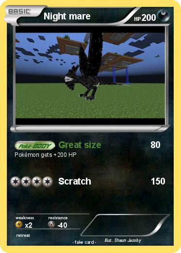 Pokemon Night mare