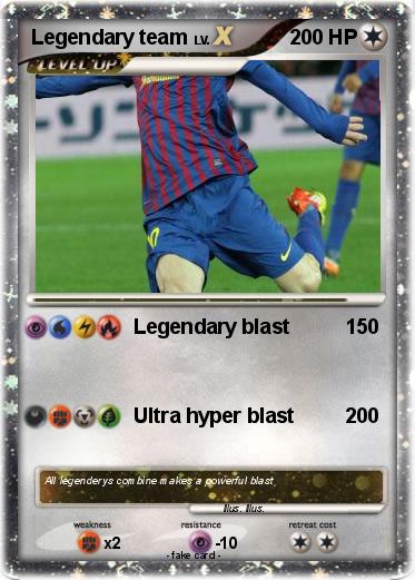 Pokemon Legendary team