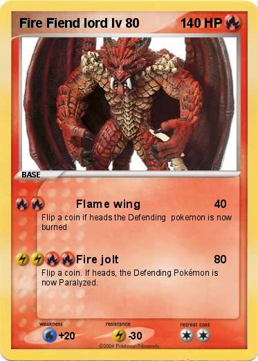 Pokemon Fire Fiend lord lv 80