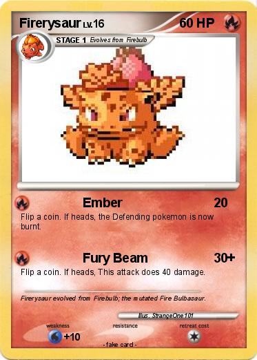 Pokemon Firerysaur