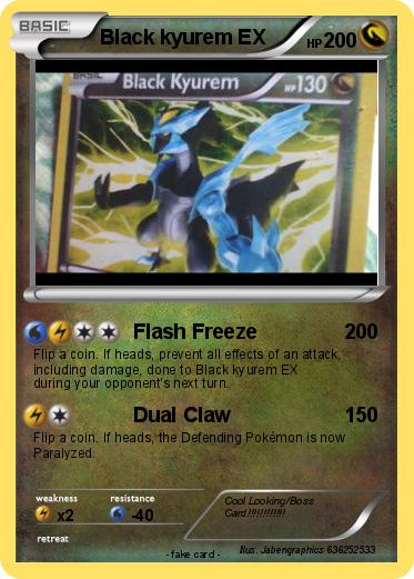 Pokemon Black kyurem EX