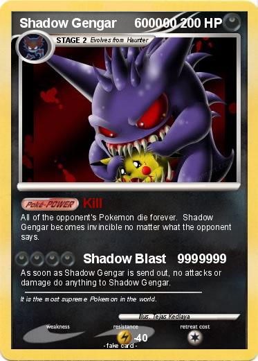 Pokemon Shadow Gengar     600000