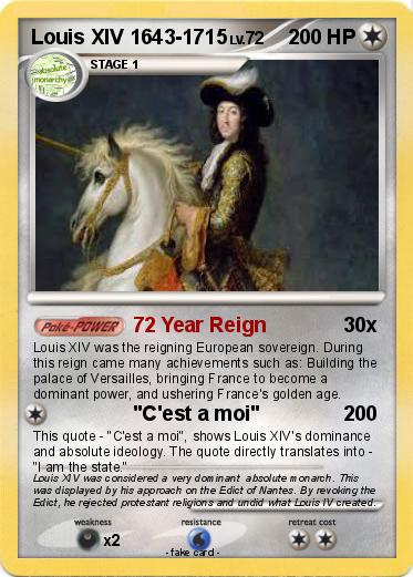Pokemon Louis XIV 1643-1715