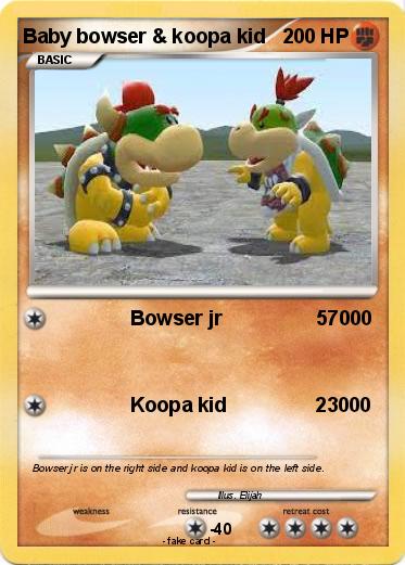 Pokemon Baby bowser & koopa kid