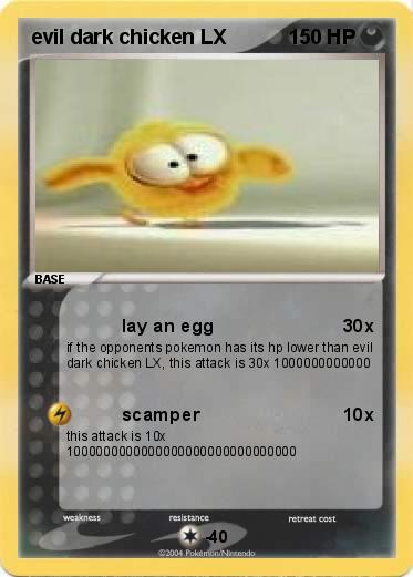 Pokemon evil dark chicken LX