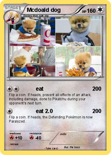Pokemon Mcdoald dog