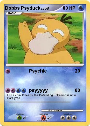 Pokemon Dobbs Psyduck