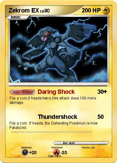 Pokemon Zekrom EX