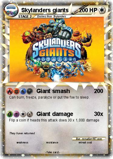 Pokemon Skylanders giants