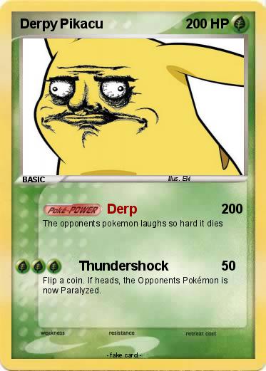 Pokemon Derpy Pikacu