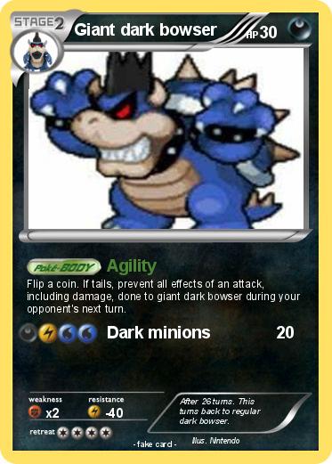 Pokemon Giant dark bowser