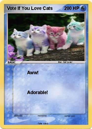 Pokemon Vote If You Love Cats