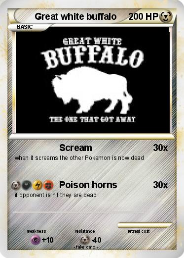 Pokemon Great white buffalo