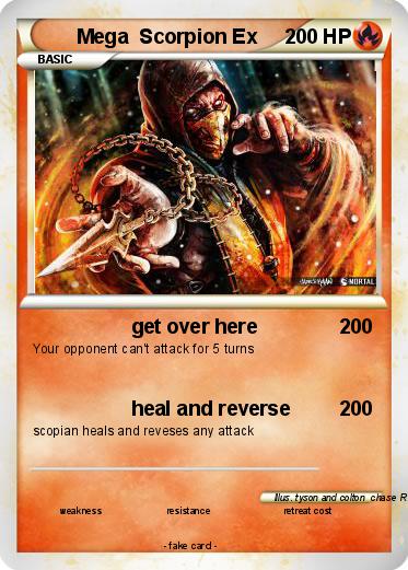 Pokemon Mega  Scorpion Ex