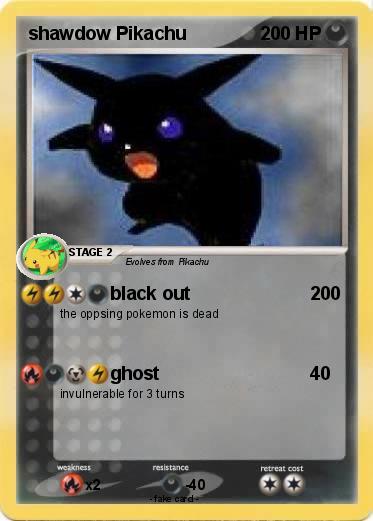 Pokemon shawdow Pikachu