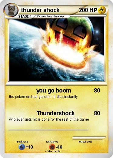 Pokemon thunder shock