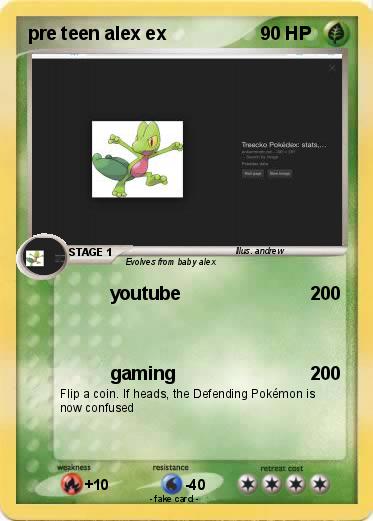 Pokemon pre teen alex ex