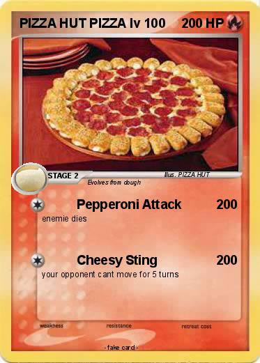 Pokemon PIZZA HUT PIZZA lv 100