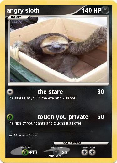 Pokemon angry sloth