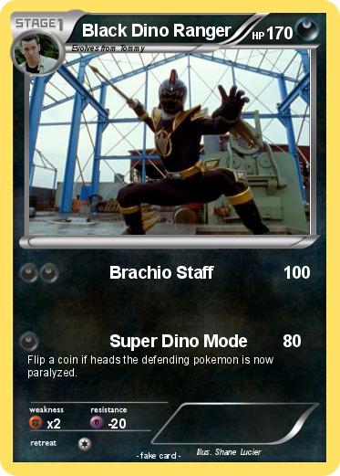 Pokemon Black Dino Ranger