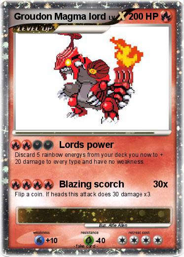 Pokemon Groudon Magma lord
