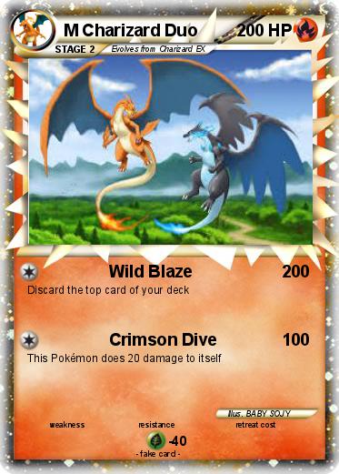Pokemon M Charizard Duo
