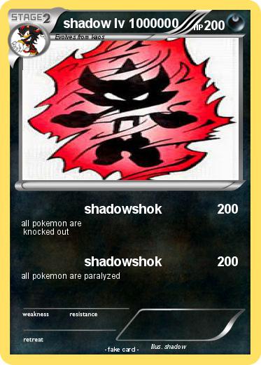 Pokemon shadow lv 1000000