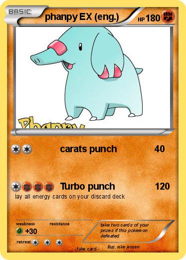 Pokemon phanpy EX (eng.)