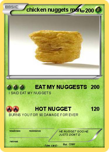 Pokemon chicken nuggets man
