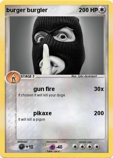 Pokemon burger burgler
