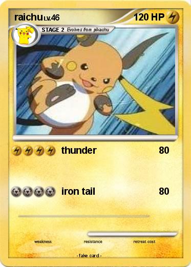 Pokemon raichu