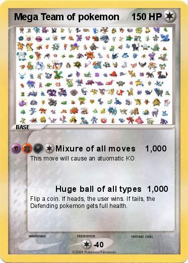 Pokemon Mega Team of pokemon