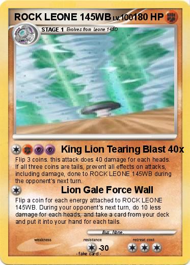 Pokemon ROCK LEONE 145WB