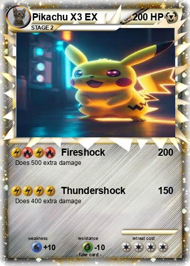 Pokemon Pikachu X3 EX
