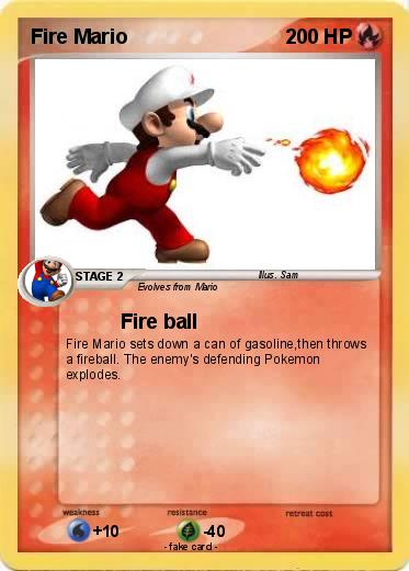 Pokemon Fire Mario