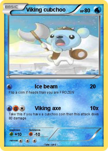 Pokemon Viking cubchoo