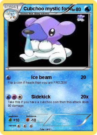 Pokemon Cubchoo mystic form